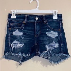 American Eagle ripped jean shorts